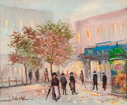 null Michel LENSKY (Né en 1953).

"Rue de Montmartre"

Huile sur toile, signée en...