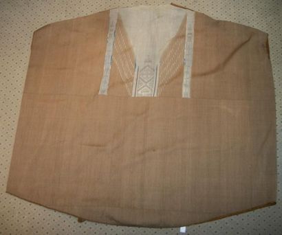 null Abbah ou manteau d’immam, Syrie, Alep, XIXème siècle, kilim de laine tabac et...