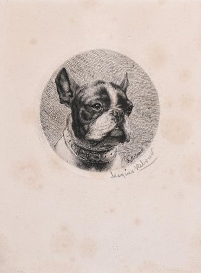 null Jacques REBOURT (Xxe siècle)

"Chiens de chasse"

Trois eaux-fortes

Diam.:...