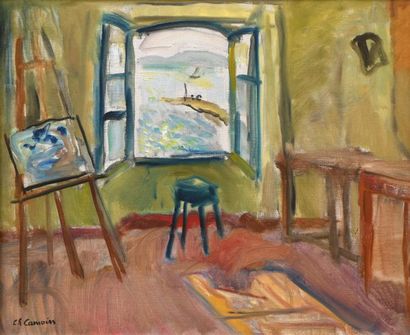 null Charles CAMOIN (1879-1965)

"Le Port de Saint Tropez vu de l'atelier du peintre"

Huile...