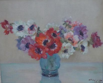null Charles ATAMIAN (1872 – 1947) 

"Bouquet d’anémones dans un vase"

Huile sur...
