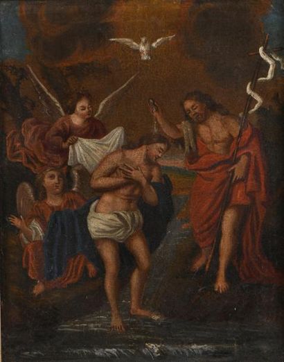 null Ecole Française du XIXe siècle

"Le Baptême du Christ"

Huile sur toile 

42...