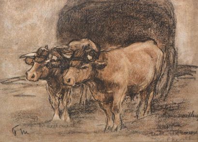 null Fernand MAILLAUD (1863-1948)

"Boeufs attelés"

Pastel, monogrammé en bas à...