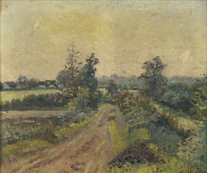 null Emmanuel de LA VILLEON (1858-1944)

"Sentier dans la campagne"

Huile sur toile,...