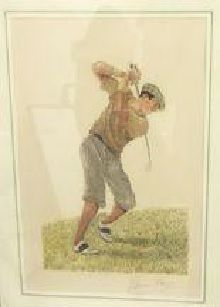 null Fox Edward (Ecole anglaise du XXème siècle)

« Golfeur »

Estampe signée en...