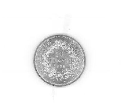 null Pièce de 10 FF argent, 1968 (oxydation). Poids: 25,04g