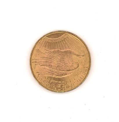 null Pièce de 20 dollars or, 1924, poids: 33,47 g (frottée, usée)