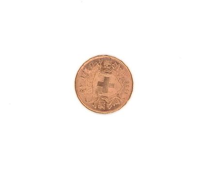 null Pièce de 20 F suisse or, 1935, poids: 6,44 g (frottée, usée)