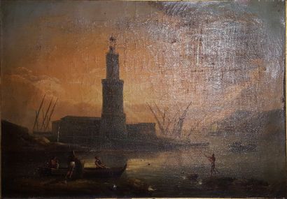 null Ecole du XVIIIe siècle

"Vues de Port"

Deux huiles sur toile en pendant

34...