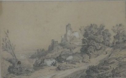 null JUNGER J (Ecole du XIXe siècle)

"Ruine dans un paysage" 

Fusain et rehauts...