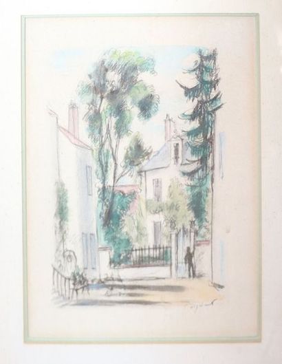 null André DIGNIMONT (1891-1965)

"La visite" et "Calèche"

Deux lithographies, ...
