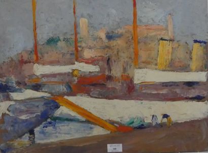 null Georges CAPRON (1886-1972)

"Bâteaux à quai" 

Huile sur panneau

40 x 54 c...