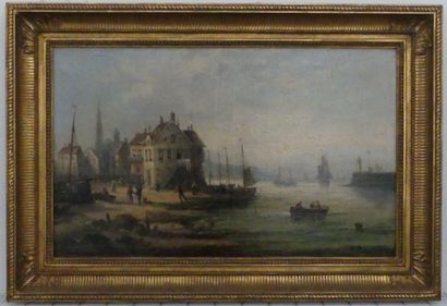 null Albert BANCE ( mort en 1899)

"Vue d'un port"

Huile sur toile signée en bas...