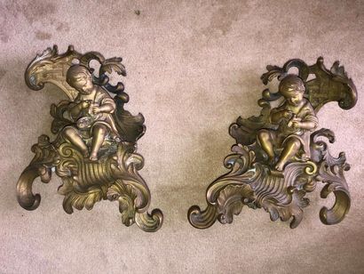 null Paire de chenets en bronze à décor d’enfants

Style Louis XV

30 cm
