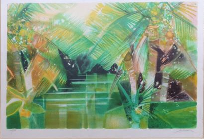 null Camille HILAIRE (1916-2004)

"Les palmiers"

Lithographie, signée en bas à droite,...