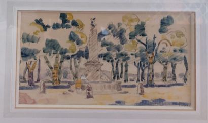 null Henri PERSON (1876-1926)

"La fontaine"

Crayon et aquarelle, signé en bas à...