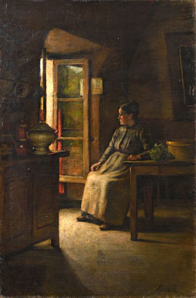 null Joseph BAIL (1862-1921)

"La cuisinière assise"

Huile sur toile, signée en...
