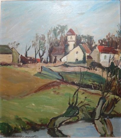 null SIMONNET (Ecole XXe siècle)

"Vue de Village"

Deux huiles sur toile

53 x 46...