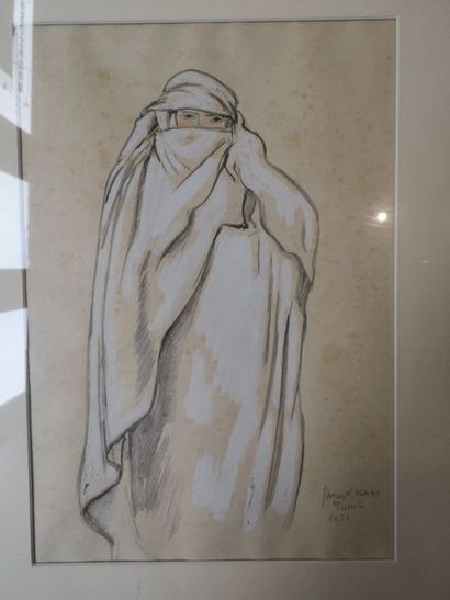 null Jacques NAM (1881-1974)

Femme drapée de blanc

Pastel signé et daté Tunis 1921

30...
