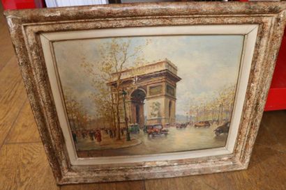 null Henry MALFROY (1895-1944)

 "L'Arc de Triomphe" 

Huile sut toile, signée en...