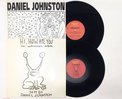 ALTERNATIVE ROCK/ FOLK Lot de 2 disques 33T de Daniel Johnston, légendaire groupe...