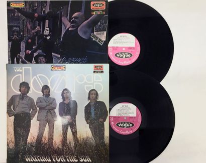 POP ROCK Lot de 3 disques 33T des Doors, originaux fr. Set of 3 Lps of The Doors,...
