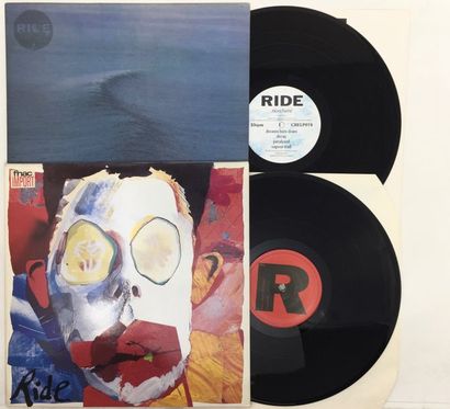 ALTERNATIVE ROCK Lot de 3 disques 33T de Ride, indie rock, label Creation, UK, rare...