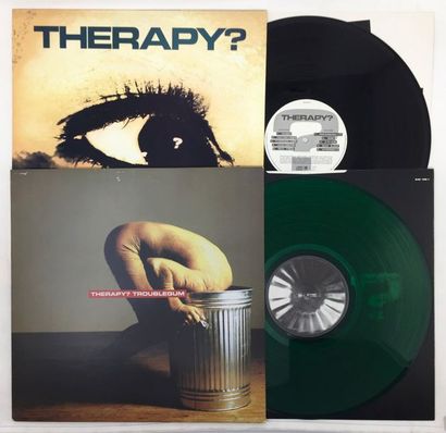 ALTERNATIVE HARD ROCK Lot de 2 disques 33T de Therapy, UK hard rock. Troublegum,...