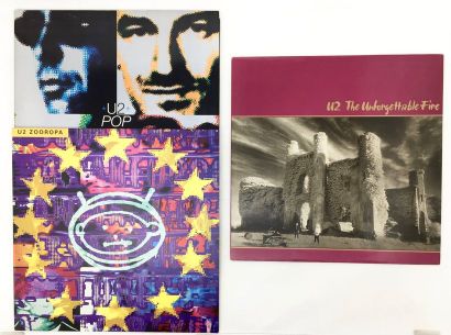 NEW WAVE Lot de 3 disques 33T de U2 dont Zooropa, edition rare en vinyle+ inner....