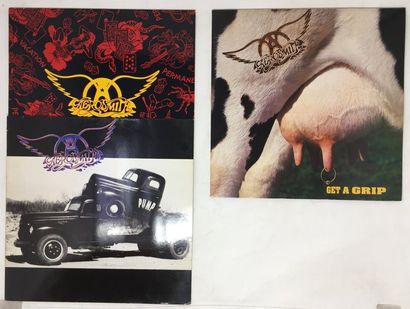 HARD ROCK Lot de 3 disques 33T d'Aerosmith. Set of 3 Lps of Aerosmith.

VG+/ EX EX/...