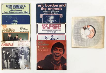 POP ROCK Lot de 7 disques 45T d'Eric Burdon et des Animals. Set of 7x 7“ of Eric...