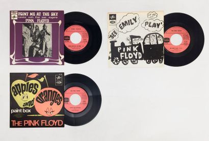 POP ROCK Lot de 3x 7“ rare Pink Floyd pressage Francais .Etat presque parfait. Set...