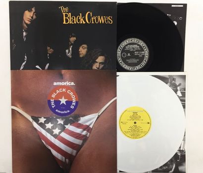 ALTERNATIVE ROCK Lot de 3 disques 33T des Black Crowes, blues rock US, Amorica vinyle...