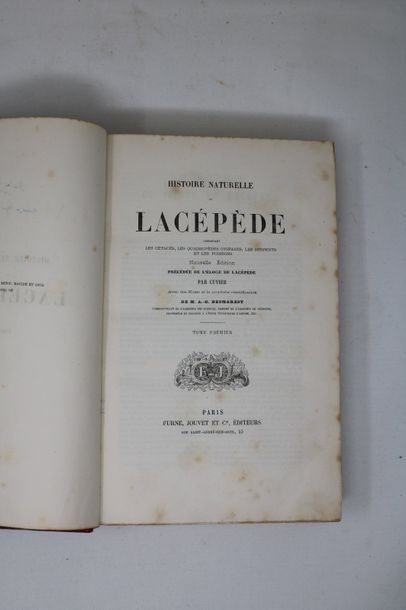 null Comte de LACEPEDE "Histoire naturelle" en deux vol., Paris, Furne, Jouvet et...