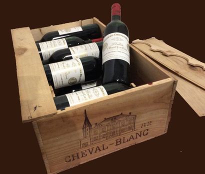 null Douze (12) bouteille, Château Cheval Blanc, 1982, 1er GCC A de Saint Emilion...