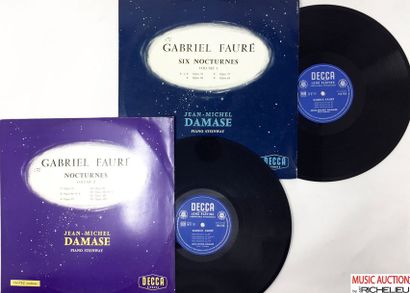 null Lot de 2X LPJean-Michel Damasse, piano. Gabriel Fauré, nocturne, Volume 1 et...