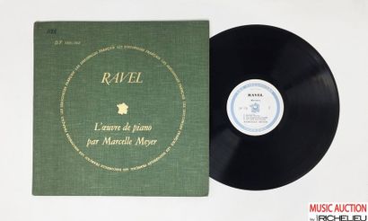 null Lot de 2x LP de Marcelle Meyer, piano. Ravel. Les discophiles français, DF 100-101....