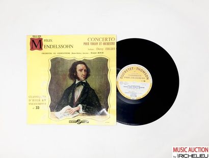null Lot de 2x 10“ de Devy Erlih, violon. Hommage à Kreisler et Félix Mendelssohn,...