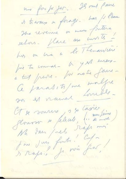 null Louis-Ferdinand CELINE

Lettre autographe signée [à Daragnès].

6 pp., à l'encre.

Belle...