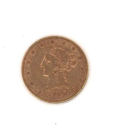 null Pièce de 10 dollars or type "Liberty", 1894 (frottée, usée)
Poids: 16,65 g