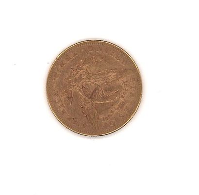 null Pièce de 10 dollars or type "Liberty", 1894 (frottée, usée)
Poids: 16,65 g