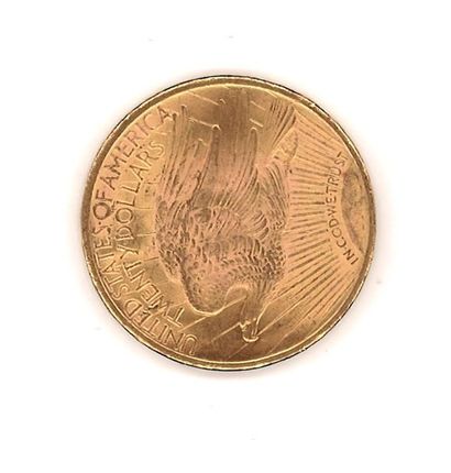 null Pièce de 20 dollars or, 1924 (frotté, usé)
Poids: 33,49 g