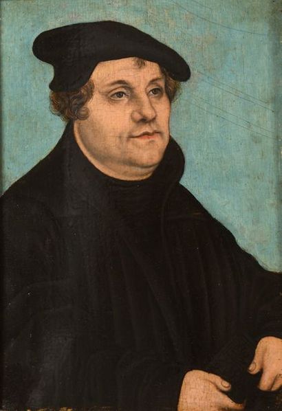 null Atelier de CRANACH Lucas (1472 – 1553)

«Portrait de Martin Luther»

Huile sur...