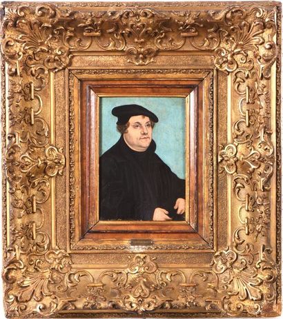 null Atelier de CRANACH Lucas (1472 – 1553)

«Portrait de Martin Luther»

Huile sur...