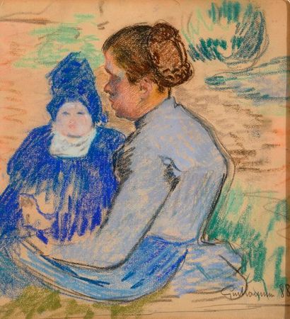 null Armand GUILLAUMIN (1841-1927)

"Mère et enfant"

Pastel, signé et daté 88 en...