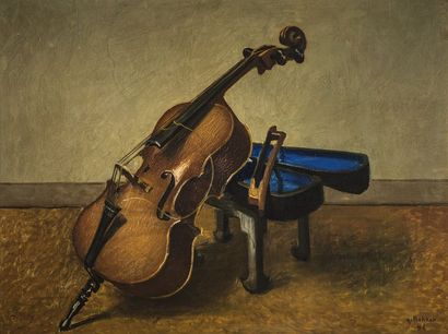 null Georges ROHNER (1913-2000) 

"Nature morte au violoncelle"

Huile sur toile,...