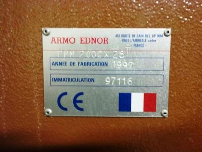 null Presse-plieuse mécanique ARMO-EDNOR à tablier montant type 2000, 25 tonnes,...