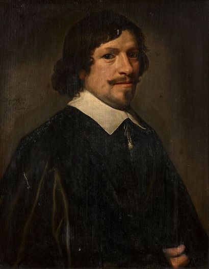 null Michiel Jans Van MIEREVELT (Delft 1567 - 1641) Portrait d'homme de 32 ans. Panneau...