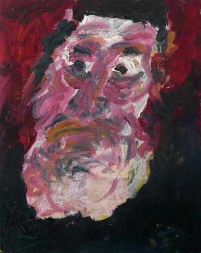 null Jacques ENDZEL (1927-2014), Portrait de rabbin. Huile sur toile signée en haut...
