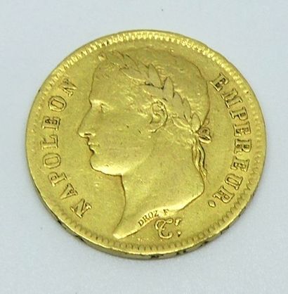 null PIECE de 40 francs or Napoléon 1er lauré 1811